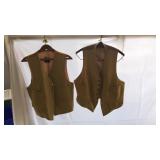 2 MENS RIDING VESTS