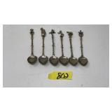 6 DEMITASSE SPOONS, MADE IN ITALY