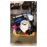 BOX OF ASST. CAMP GEAR AND MISC