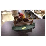 CAST IRON HUNTSMAN & HORSE JUMP DOOR STOP