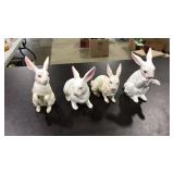 4 LEFTON RABBIT FIGURALS