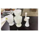 COLL OF ASST MILK GLASS