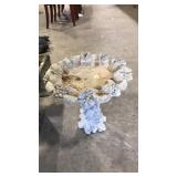 CONCRETE 2 PC GRAPE VINE BIRD BATH