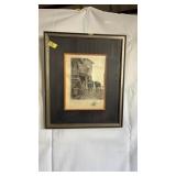 AFTER L'AUBERGE DU PONT DE POISSY FRAMED PRINT