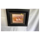 FRANKIE PARDOE FRAMED PROOF RESTING HOUND DOG