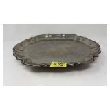 SILVERPLATE FOOTED TRAY: FROLICSOME TROPHY 1989