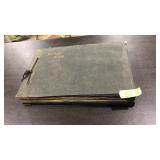 ANTIQUE 'MEMORY BOOK' W/ ASST PHOTOGRAPHS