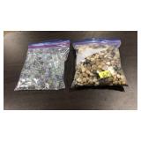 BAG OF STONES & GLASS BALLS
