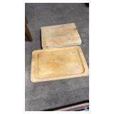 2 WOOD CUTTING BOARDS