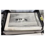 STACK OF 'DOG TIRED' PRINTS BY FRANKIE PARDOE