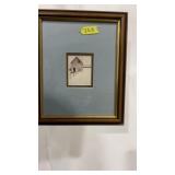 FRANKIE PARDOE 1981 FRAMED MINIATURE PAINTING