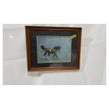 PARTICAL HUNTER & HORSE PAINTING BY FRANKIE PARDOE