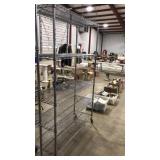 5 TIER METAL STORAGE SHELF ON WHEELS