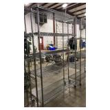 5 TIER METAL STORAGE SHELF ON WHEELS