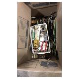 BOX OF ASST PAINT SUPPLIES