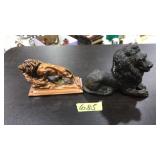 2 LION FIGURALS