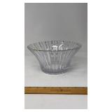 VNTG. RIBBED CRYSTAL GLASS BOWL