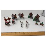 LOT OF DEPT 56 FOX HUNT MINI FIGURINES