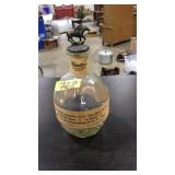 BLANTON'S BOURBON BOTTLE W/METAL HORSE CORK