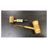 2 CORNCOB PIPES