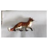 HAND PAINTED PORCELAIN FOX FIGURAL