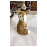STRAW MADE FOX FIGURAL
