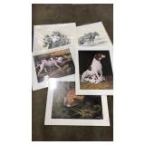 5 FRANKIE PARDOE PRINTS ON POSTER BOARD