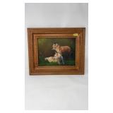 OIL ON BOARD BY FRANKIE PARDOE 'SHH' FOX CUBS