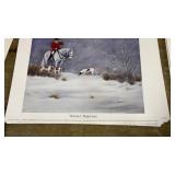 STACK OF 'WINTER RAPTURE' PRINTS BY FRANKIE PARDOE