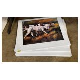 STACK OF 'TRI-MEET' BY FRANKIE PARDOE PRINTS