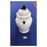 CHINESE BLUE&WHITE PORCELAIN LIDDED JAR