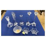 8 MOLDED GLASS CABINET ARTICLES
