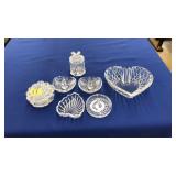 7 MOLDED GLASS CABINET ARTICLES