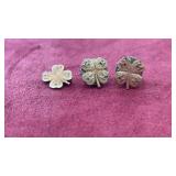 (3) GOLD FILLED 4H PINS