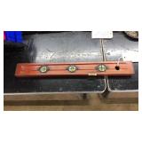 VNTG. 24' STANLEY CHERRY WOOD LEVEL