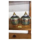 PAIR OF ASIAN GUILT & POLYCHROME DECORATED BOWLS