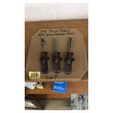 3 PC. BUCK BROS HAND WOOD CARVING TOOLS