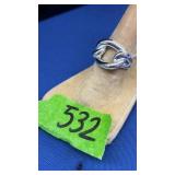 STERLING SILVER RING SIZE 9, MARKED .925