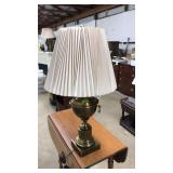 LARGE BRASS SIDE TABLE LAMP