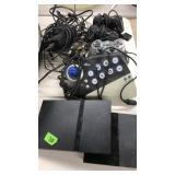 (2) PLAYSTATION 2 AND CONTROLLERS