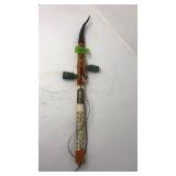 HANDCARVED WOOD MUSICAL INSTRUMENT: EGYPTIAN