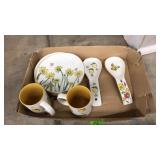 'DAISY BEE FIELD' PLATES, MUGS, SPOON RESTS