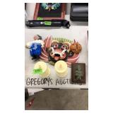 LOT OF ASST. TABLE ARTICLES AND DECOR