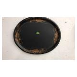 DECORATIVE OVAL SERVING TRAY