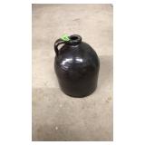 GLASED CROCK JUG WITH HANDLE