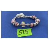 BRIGHTON PINK CHARM BRACELET