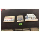 2 CATS MEOW DECOR & JEANNIE DORSEY WOOD ART