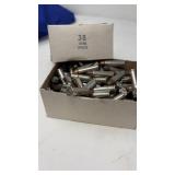BOX OF 38 CAL. CARTRIDGES, FULL BOX COUNT UNKNOWN