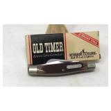OLD TIMER BY SCHRADE 3 BLADE FOLDING KNIFE, IN BOX