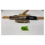 3 MULTI BLADE FOLDING KNIVES